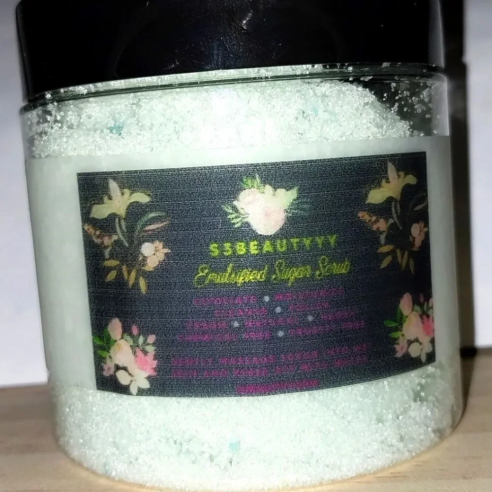 Hand CRAFTED Blueberry Hazelnut EMULSIFYING Sugar scrub